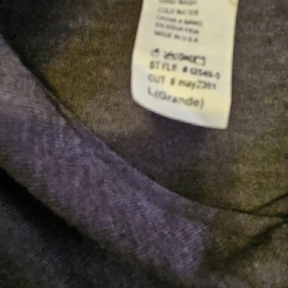 J mode USA long sleeve gray tunic with side gather and buttons - Picture 5 of 5